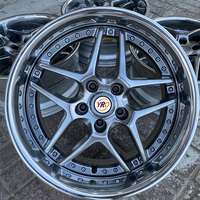 Jeu de 2 jantes forgées en alliage poli à 5 branches, à déport profond, 18-24 pouces, entraxes 5x112, 5x120, 5x114.3, compatibles BMW Toyota