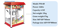 Machine à pop-corn moderne et légère Machine à pop-corn électrique commerciale Autre machine à snack pour les entreprises