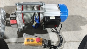 Cabrestante eléctrico de doble cuerda, uso de 30m, 60m, 100m, 1T, 1,5 T, 2,5 T, 3t, polipasto de cadena eléctrico de cuerda de alambre multifunción - Product Image 6