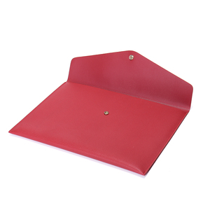 Biểu tượng tùy chỉnh tập tin Màu Đỏ A4 Kích thước thư mục tùy chỉnh PU da tài liệu lưu trữ túi <span class=keywords><strong>2025</strong></span> danh mục đầu tư thư mục - Product Image 4