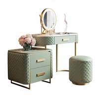 Miroir lumineux réglable en bois massif, style français moderne et minimaliste, multifonctionnel et écologique, directement de l'usine, pour chambre à coucher