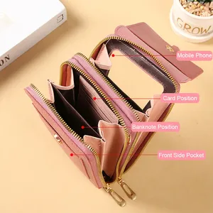 Touch Screen Cell <b>Phone</b> Women Bags Soft Leather Wallets Hand <b>Purses</b> <b>Crossbody</b> Bags for Women Small Handbag Cheap Women's Bags - Product Image 6