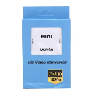 Wholesales HD Video Converter Mini Size 1080P AV2HD VGA To AV Converter Video Adapter