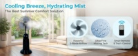Ventilateur sur pied électrique personnalisé, refroidisseur d'air commercial mécanique, humidificateur ultrasonique à brume pour usage extérieur