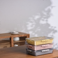 Boîte de rangement pour réfrigérateur, fruits et légumes, égouttoir en plastique, organisateur de cuisine en plastique