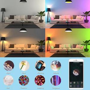 Ampoule LED intelligente WIFI avec Bluetooth, rythme musical, 10W, commande vocale sans fil, fabricant d'origine - Product Image 6