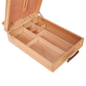 Ensemble de peinture acrylique de qualité supérieure de 43 pièces, <span class=keywords><strong>chevalet</strong></span> en bois de hêtre massif, boîte et tous les accessoires supplémentaires, <span class=keywords><strong>kit</strong></span> d'outils de peinture pour artistes - Product Image 5