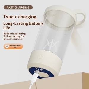 Blender électrique portable rechargeable à succès, récipient en acier inoxydable pour le mélange automatique du café et du lait, utilisation en voiture et en extérieur - Product Image 3