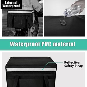 Hot Custom Food Carry <b>Bags</b> Reusable Lunch <b>Bags</b> Insulated Hot and Cold Aluminum Foil Plastic Pizza <b>Delivery</b> Cooler <b>Thermal</b> <b>Bag</b> - Product Image 2