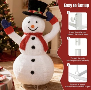 Vente flash Bonhomme <span class=keywords><strong>de</strong></span> neige électrique <span class=keywords><strong>de</strong></span> 4 pieds Décorations <span class=keywords><strong>de</strong></span> Noël d'extérieur avec moteur pour la décoration <span class=keywords><strong>de</strong></span> la cour et du jardin - Product Image 3