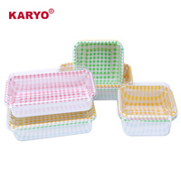 KARYO 1113/1114 Boîte à emporter en plastique jetable pour gâteau, sushi, sandwich, dessert, pique-nique en plein air, emballage