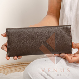 High Quality Women's Genuine Leather Clutch <b>Bag</b> Wallet Fashionable <b>Long</b> Design Purse with Landscape Pattern - Product Image 6