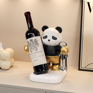 Porta Botellas de Vino <span class=keywords><strong>Panda</strong></span> de Alta Calidad, Artesanía Creativa de Resina para Decoración del Hogar, Diseño Único con Patrón de Animal - Product Image 4