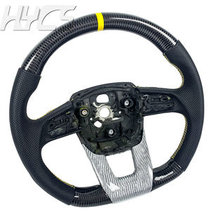 พวงมาลัยรถยนต์หุ้มหนังคาร์บอนไฟเบอร์สำหรับ Lamborghini Gallardo Urus <span class=keywords><strong>Aventador</strong></span> Huracán LP550 LP560 - Product Image 3