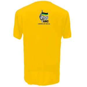 Camiseta de la campaña ANC Cyril Ramaphosa Let's Grow South <span class=keywords><strong>Africa</strong></span> Together, camiseta amarilla con estampado personalizado del partido político - Product Image 3