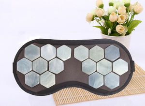 Fabrik Direkt vertrieb Erwärmung Luxus Ohren schützer Turmalin Jade Custom Satin Kühlung unter Heizung Seide Schlaf Augen maske - Product Image 2