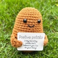 OEM/ODM soutien émotionnel cornichon cadeaux pour enfants mignon peluche positive pomme de terre jouets porte-clés crochet animaux