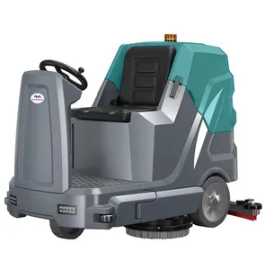 Hoge Efficiency Automatische Floor Cleaner Machine Elektrische Rit Op Vloer Scrubber Droger