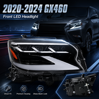 Phare avant complet à LED triple (3 yeux) AFS pour Lexus GX460 URJ150 2020-2024, faisceau bas/haut matriciel, en plastique ABS