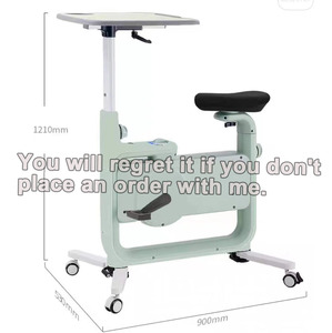 Vélo d'exercice pliable et réglable avec table intégrée, haute qualité, pour usage domestique ou <span class=keywords><strong>bureau</strong></span> - Product Image 1