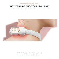 Masseur de cou chauffant à impulsions électriques, télécommande sans fil, instrument portable de traitement des vertèbres cervicales pour soulager la douleur