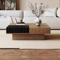 Nouvelle table fonctionnelle de style japonais Sabi Wabi, mobilier d'intérieur, table à thé en bois pour villa et loft, tables basses domestiques