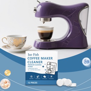 Jue Fish <strong>Coffee</strong> <strong>Machine</strong> Cleaning Grease Stains Remover Cleaner <strong>Descaler</strong> 12 Tablets Espresso <strong>Coffee</strong> Maker <strong>Machine</strong> Cleaner Agent - Product Image 2