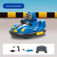 Ensemble de combat de voitures tamponneuses RC 2,4 GHz, 2 télécommandes 4 canaux, jouet de course à éjection et collision, rechargeable par câble USB, drift électrique