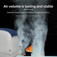 Pompe à air à diaphragme silencieuse à haut débit Jebao série PA, plastique, 220V, pour aquarium, oxygénateur, bassin à koïs, réservoir marin, pisciculture