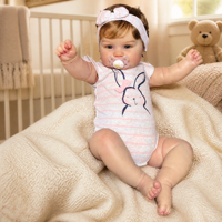 20 Zoll Lebensechte Reborn-Babypuppe aus Weichem Vinyl Realistische Neugeborenen-Puppe Spielzeug für Kinder Geschenk Großhandel Individuell Anpassbar