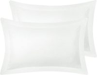 Taies d'oreiller 2 pièces en tissu Oxford, 110 GSM, polyester brossé, résistantes aux plis et à la décoloration, housses de taies d'oreiller pour oreiller King