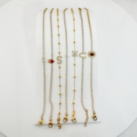 Collier Cœur Clou de Serrage, Bracelet Fleur de Mariage, Bracelet Sport, Ensemble de Bijoux Plaqué Or Véritable 18 carats, Ensemble Cordon, Bijoux Tendance, Bagues Iced Out