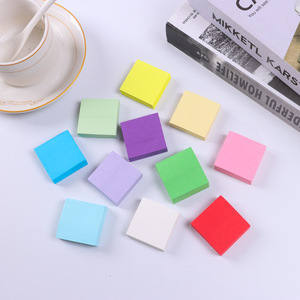 Wholesale Student Ins Style Mini <b>Sticky</b> <b>Notes</b> Colorful Square Self-Adhesive Index Tabs Fluorescent Paper Removable Memo Pads - Product Image 2