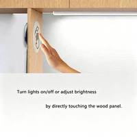 Variateur tactile personnalisé pour chaîne d'approvisionnement d'usine, capteur IR à détection de mouvement des mains, pénétrant le bois, le verre, l'acrylique, DC5-24V pour éclairage LED d'armoire
