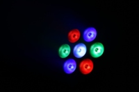 Éclairage de scène LED Par Can 20W 6*2W+1*3W 3 en 1 Rgb Disco, éclairage de scène Par Light pour fête, bar, DJ avec projecteurs DMX RGB