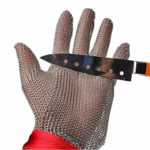 Gants <span class=keywords><strong>de</strong></span> protection pour <span class=keywords><strong>boucher</strong></span> <span class=keywords><strong>en</strong></span> acier inoxydable, certifiés CE, anti-coupure, ajustement confortable - Product Image 3