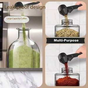 Nouvelle cuillère à café créative, cuillère à café coulissante, long manche, grande capacité, cuillère anti-fuite, design minimaliste moderne - Product Image 4