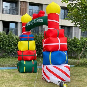 Arche gonflable de noël, événements en plein air, fête de <span class=keywords><strong>vacances</strong></span>, arche de décoration de noël, arche d'entrée gonflable - Product Image 5