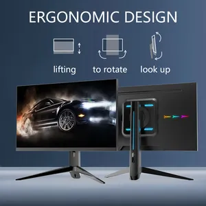 ERGONOMISCHES DESIGN 144Hz Oem 4k-Display 1ms Ips 24 27 Zoll gebogener Bildschirm Hochwertiger Desktop-LCD-Gaming-Computer monitor