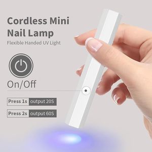 UV LED Nail <b>Lamp</b> Small Flash Cure Light for Gel Nails Professional Home & Salon Use USB Nail Dryer - Product Image 2