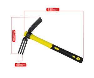 Mini <span class=keywords><strong>pioche</strong></span> portable - Sarcloir de jardin à 3 <span class=keywords><strong>dents</strong></span> avec poignée ergonomique pour jardin et cour - Product Image 2