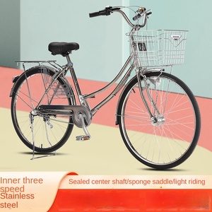 Bicicleta Urbana China <span class=keywords><strong>de</strong></span> Acero Inoxidable con Triple Velocidad para Hombre y Mujer, Frenos <span class=keywords><strong>Lola</strong></span>, Pedales <span class=keywords><strong>de</strong></span> Aleación <span class=keywords><strong>de</strong></span> Aluminio, Transfronteriza - Product Image 4