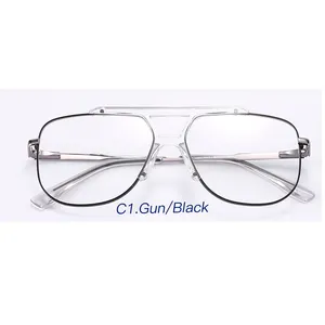 Kare eyer metal optik çerçeve gözlük çerçeveleri toptan gözlük üretici toptan gözlük çerçeveleri