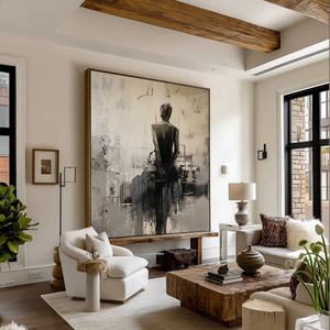 งานศิลปะนามธรรมแบบมินิมอลสำหรับตกแต่งผนังห้องนอน ภาพพิมพ์บนผ้าใบสำหรับตกแต่งบ้าน ตกแต่งเชิงพาณิชย์ ตกแต่งบ้านหรูหรา งานศิลปะตกแต่งภายใน - Product Image 1