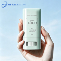 Stick déodorant et baume à lèvres format voyage 20g, avec protection solaire, en PP, à ouverture facile