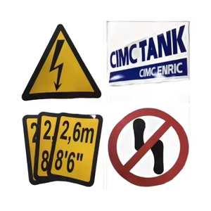 High Quality 3M Adhesive Waterproof PVC ISO9001 >25 Year Lifespan Custom <strong>Logo</strong> For Shipping Container Marking Decal - Product Image 1