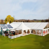 Tentes de réception TENTCHO grandes pour événements, chapiteaux de mariage extérieurs pour 300 personnes, tentes de réception extérieures pour mariages et fêtes