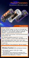 Console de jeux vidéo portable rétro D40Max |   Écran tactile IPS de 4 pouces, jeu Android, batterie de 5000 mAh, Wi-Fi, 10000 jeux