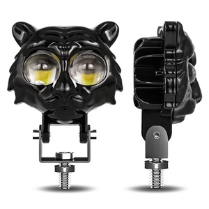 Phare antibrouillard laser pour moto, design Tigre, projecteur LED bicolore pour accessoires de lavage de voiture - Product Image 3