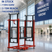 Échafaudage électrique pliable à faible bruit et sans perturbation, échafaudage de construction portable pour la rénovation de centres commerciaux en intérieur